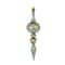 4ct. 13" Iridescent Glass Finial Drop Ornaments